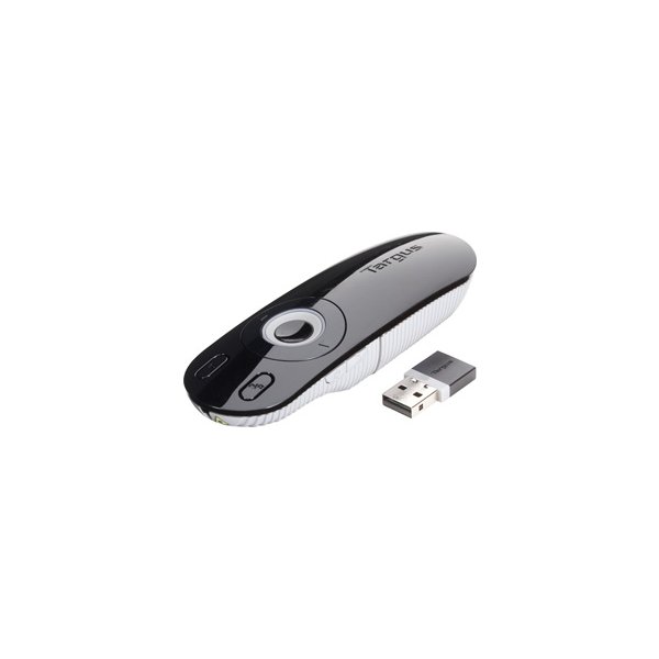 Targus Laser Presentation Remote, USB, 15 m, Schwarz, Grau