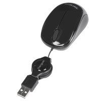 Targus Compact Blue Trace Mouse, Beidhändig, Blue Trace, USB Typ-A, 1000 DPI, Schwarz