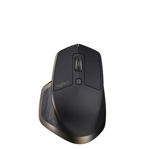 Logitech MX Master Wireless Mouse, rechts, Laser, RF Wireless + Bluetooth, 1000 DPI, Schwarz, Bronze