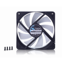 Fractal Design Silent Series R3 120 mm, Ventilator, 12 cm, 1200 RPM, 20,5 dB, 46,5 cfm, Schwarz, Weiß