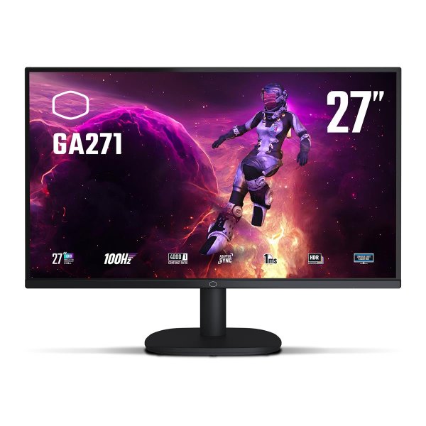 Cooler Master Gaming GA271, 68,6 cm (27"), 2560 x 1440 Pixel, Wide Quad HD, LCD, 1 ms, Schwarz