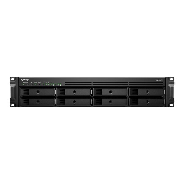 Synology RackStation RS1221RP+, NAS, Rack (2U), Ryzen Embedded, V1500B, Schwarz