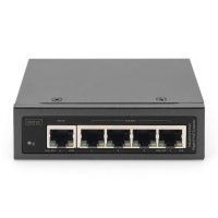 DIGITUS Industrieller 5-Port Gigabit PoE Extender