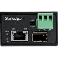 StarTech.com PoE + Industrial Media Converter 30W -...