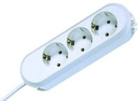 Bachmann 3x Schuko H05VV-F 3G 1.50mm² 16A/3680W 3m,...