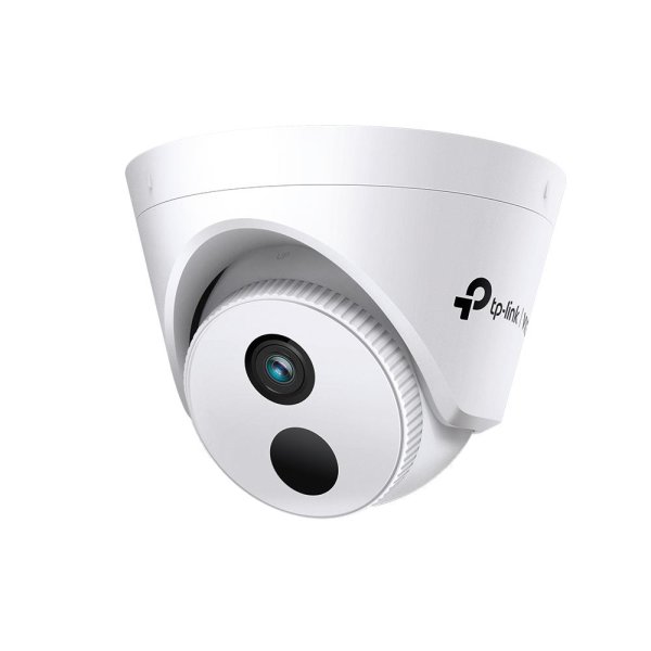 TP-LINK VIGI 4MP IR Turret Netzwerkkamera, 4mm Linse, IP-Sicherheitskamera, Drinnen, Kabelgebunden, Zimmerdecke, Weiß, Turret