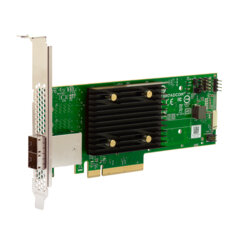 BROADCOM HBA 9500-8e, PCIe, SAS, Full-height / Low-profile, Grün, Grau, 5000000 h, Australia/New Zealand (AS/NZS CISPR 22), Canada ICES-003 Class B, CE Europe (EN55022/EN55024),...