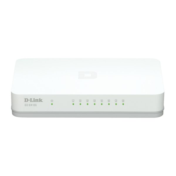 D-Link GO-SW-8G/E, Unmanaged, Gigabit Ethernet (10/100/1000), Vollduplex