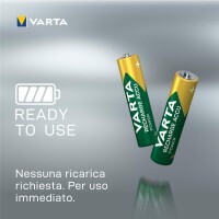 Varta -5703B, Wiederaufladbarer Akku, AAA, Nickel-Metallhydrid (NiMH), 1,2 V, 2 Stück(e), 1000 mAh