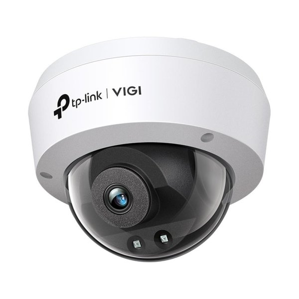 TP-LINK VIGI 4MP IR Dome Netzwerkkamera, 4mm Linse, IP-Sicherheitskamera, Innen & Außen, Kabelgebunden, CE, BSMI, VCCI, ONVIF, Decke/Wand, Schwarz, Weiß