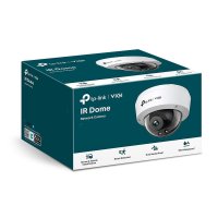 TP-LINK VIGI 4MP IR Dome Netzwerkkamera, 4mm Linse, IP-Sicherheitskamera, Innen & Außen, Kabelgebunden, CE, BSMI, VCCI, ONVIF, Decke/Wand, Schwarz, Weiß