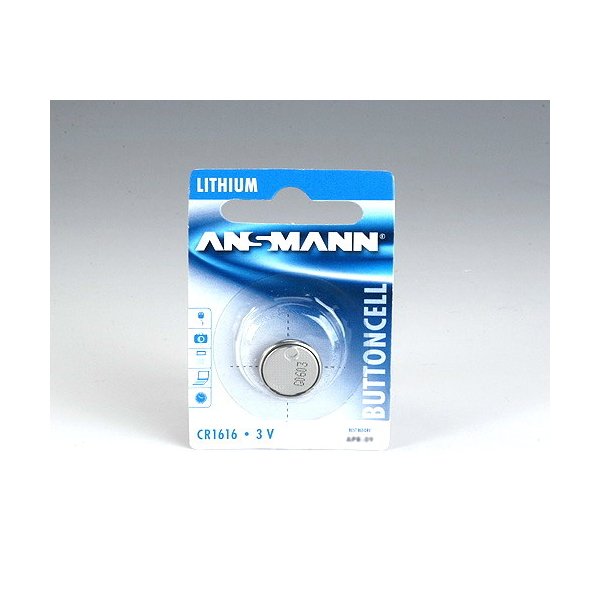 Ansmann Lithium CR 1616, 3 V Battery, Einwegbatterie, Lithium-Ion (Li-Ion), 3 V, 1 Stück(e), CR 1616