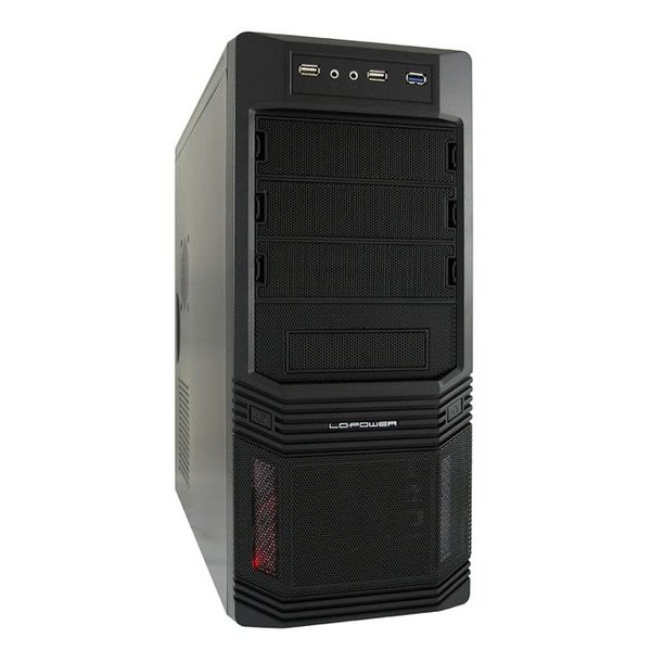 LC-Power PRO-925B, Midi Tower, PC, Schwarz, ATX, micro ATX, Metall, HDD, Leistung