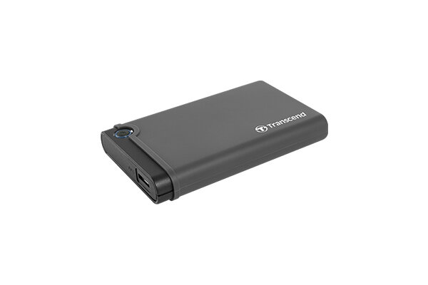 Transcend TS0GSJ25CK3, HDD / SSD-Gehäuse, 2.5 Zoll, Serial ATA III, USB Anschluss, Grau