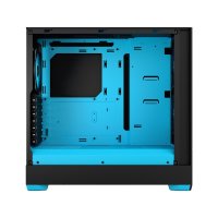 Fractal Design Pop Air, Tower, PC, Schwarz, Cyan, ATX, micro ATX, Mini-ITX, Stahl, Gehärtetes Glas, Multi