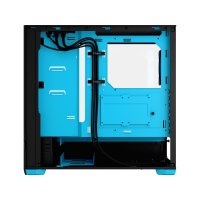 Fractal Design Pop Air, Tower, PC, Schwarz, Cyan, ATX, micro ATX, Mini-ITX, Stahl, Gehärtetes Glas, Multi