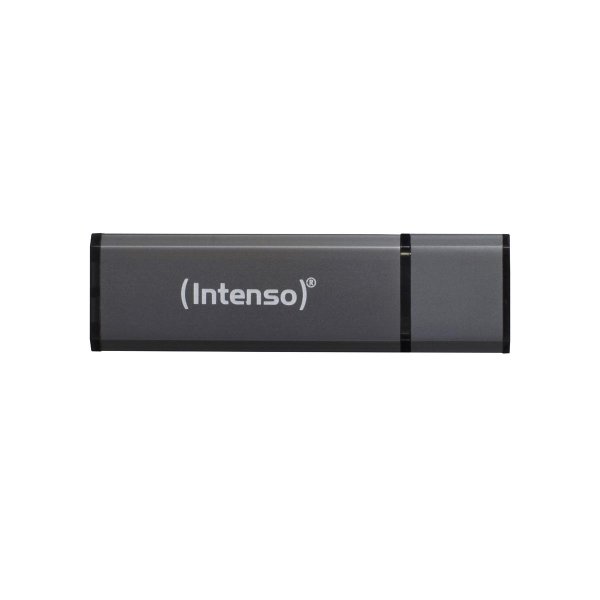 Intenso Alu Line, 8 GB, USB Typ-A, 2.0, 28 MB/s, Kappe, Anthrazit