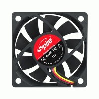 Fanner Tech Spire SP06015S1M3, Ventilator, 6 cm, 4000 RPM, 27 dB, 16,4 cfm, Schwarz