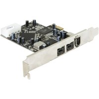 Delock PCI Express card FireWire A / B, PCIe, 800 Mbit/s,...