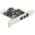 Delock PCI Express card FireWire A / B, PCIe, 800 Mbit/s, Kabelgebunden, Windows 2000/XP/XP-64/Server-2003/Vista, Mac OS 9x +, Linux - Kernel 2.6x, 2 x FireWire 1394B 1 x FireWire 1394A