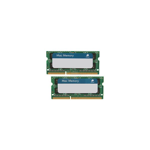 Corsair CMSA8GX3M2A1333C9, 8 GB, 2 x 4 GB, DDR3, 1333 MHz, 204-pin SO-DIMM, Grün