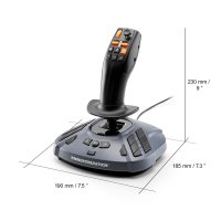 ThrustMaster SimTask FarmStick, Multifunktionaler Joystick für Farming, Joystick, PC, Analog / Digital, Kabelgebunden, USB, USB Typ-A