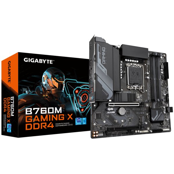 Gigabyte B760M GAMING X DDR4, Intel, LGA 1700, Intel® Celeron®, Intel® Core™ i3, Intel® Core™ i5, Intel® Core™ i7, Intel® Core™ i9,..., LGA 1700, 128 GB, DDR4-SDRAM