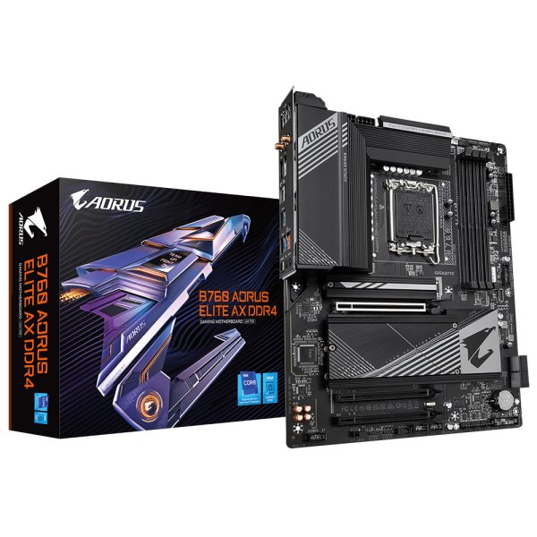 Gigabyte B760 AORUS ELITE AX DDR4, LGA 1700, Intel® Celeron®, Intel® Pentium® Gold, LGA 1700, 128 GB, DDR4-SDRAM, 128 GB