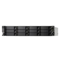 QNAP TL-R1200C-RP, HDD / SSD-Gehäuse, 2.5/3.5", Serial ATA III, 6 Gbit/s, Rack-Einbau, Schwarz, Grau