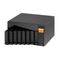 QNAP TL-D800S, HDD / SSD-Gehäuse, 2.5/3.5", Serial ATA II, Serial ATA III, 6 Gbit/s, Hot-Swap, Schwarz, Grau