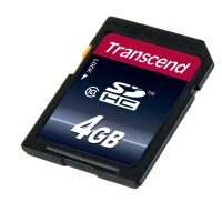 Transcend TS4GSDHC10 - 4 GB - SDHC - Klasse 10 - NAND - 30 MB/s - Schwarz