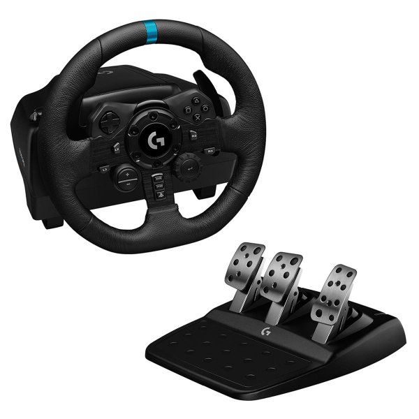 Logitech G G923, Lenkrad + Pedale, PC, PlayStation 4, PlayStation 5, D-Pad, Analog / Digital, 900°, Kabelgebunden