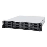 Synology RackStation RS2423RP+, NAS, Rack (2U), AMD Ryzen, V1780B, Schwarz, Grau