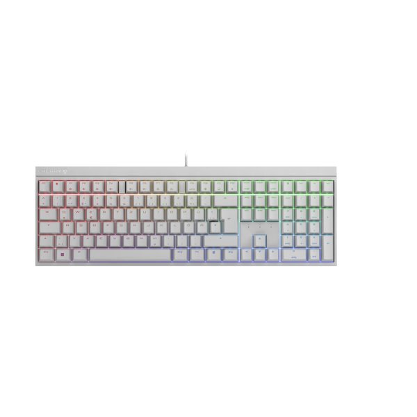 Cherry MX 2.0S RGB, Kabelgebunden, USB, Mechanischer Switch, QWERTZ, RGB-LED, Weiß