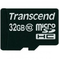 Transcend TS32GUSDC10, 32 GB, MicroSDHC, Klasse 10, NAND,...