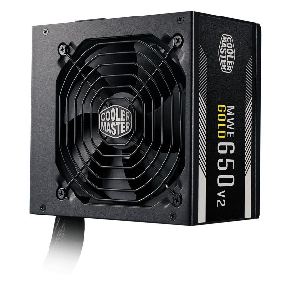 Cooler Master MWE Gold 650 - V2, 650 W, 90 -264 V, 47 - 63 Hz, 4 - 8 A, Aktiv, 100 W