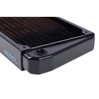 Alphacool NexXxoS ST30, Radiator-Block, Cooper, Stahl, Schwarz, 1/4", 1,5 bar, 12 cm