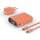 RealPower PB-10000, 10000 mAh, Lithium Polymer (LiPo), 22,5 W, Orange