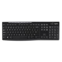 Logitech Wireless Keyboard K270, Volle Größe (100%), Kabellos, RF Wireless, QWERTZ, Schwarz