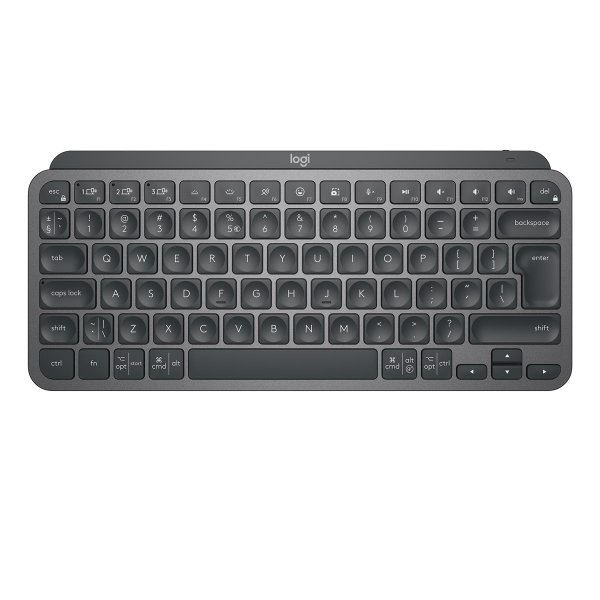 Logitech MX Keys Mini Minimalist Wireless Illuminated Keyboard, Mini, Kabellos, RF Wireless + Bluetooth, QWERTZ, LED, Graphit