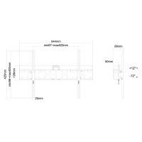 Neomounts Monitor-Wandhalterung und Mediabox Wandhalter,...