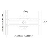 Neomounts Monitor-Wandhalterung, 94 cm (37"), 190,5...