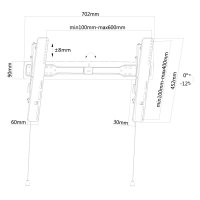 Neomounts Monitor-Wandhalterung, 94 cm (37"), 190,5...