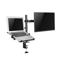 Neomounts Monitor-/Notebook-Tischhalterung, Klemme /Bolzen, 8 kg, 25,4 cm (10"), 81,3 cm (32"), 100 x 100 mm, Schwarz