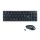 Equip Kabelloses Tastatur und Mausset, IT Layout (QWERTY), Volle Größe (100%), Kabellos, RF Wireless, QWERTY, Schwarz, Maus enthalten