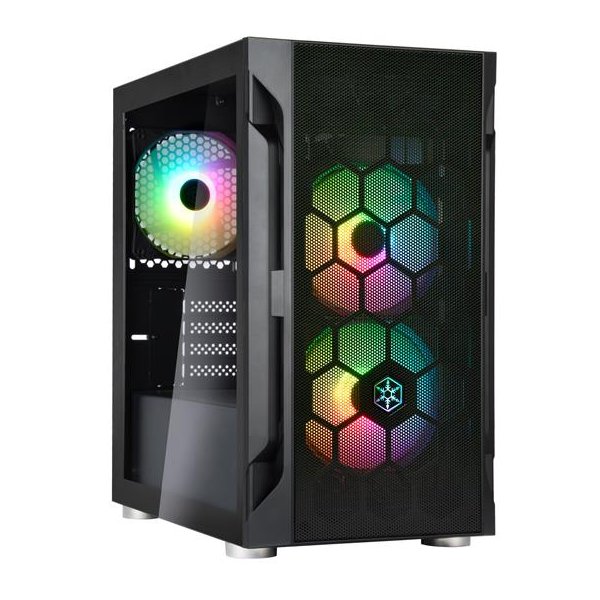 SilverStone FARA H1M PRO, Tower, PC, Weiß, micro ATX, Mini-DTX, Mini-ITX, Kunststoff, Stahl, Gehärtetes Glas, Multi