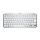 Logitech MX Keys Mini, Mini, Kabellos, RF Wireless + Bluetooth, Scherenschalter, QWERTY, Grau