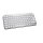 Logitech MX Keys Mini, Mini, Kabellos, RF Wireless + Bluetooth, Scherenschalter, QWERTY, Grau