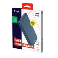 Trust Redoh, 10000 mAh, Lithium-Ion (Li-Ion), Quick Charge 3.0, 3,7 V, Blau