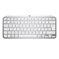 Logitech MX Keys Mini Minimalist Wireless Illuminated Keyboard, Mini, Kabellos, RF Wireless + Bluetooth, QWERTZ, LED, Grau